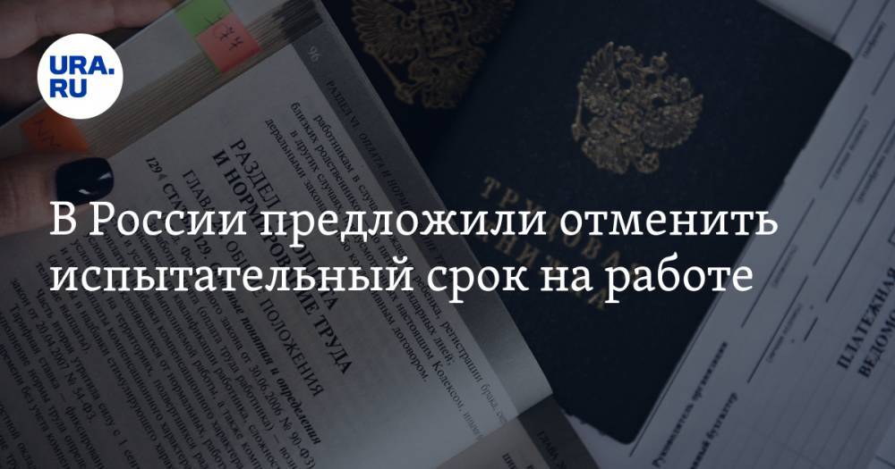 В России предложили отменить испытательный срок на работе