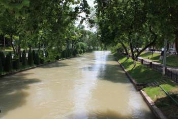 Сотрудники Национальной гвардии спасли женщину, пытавшуюся утопиться в канале Анхор в Ташкенте