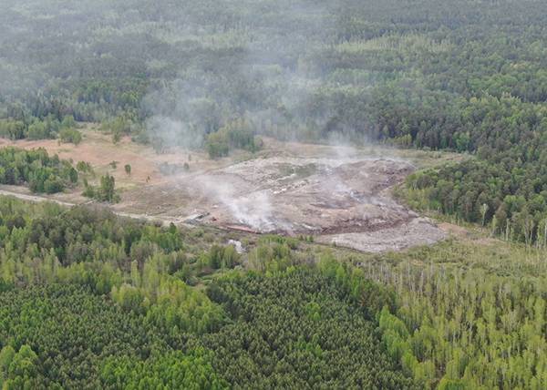 На горящем мусорном полигоне в Свердловской области найдены нарушения