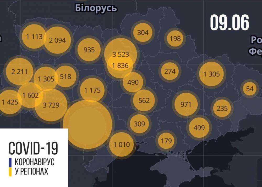 В Украине за сутки 394 новых случаев COVID-19, 13 - летальных: статистика по областям