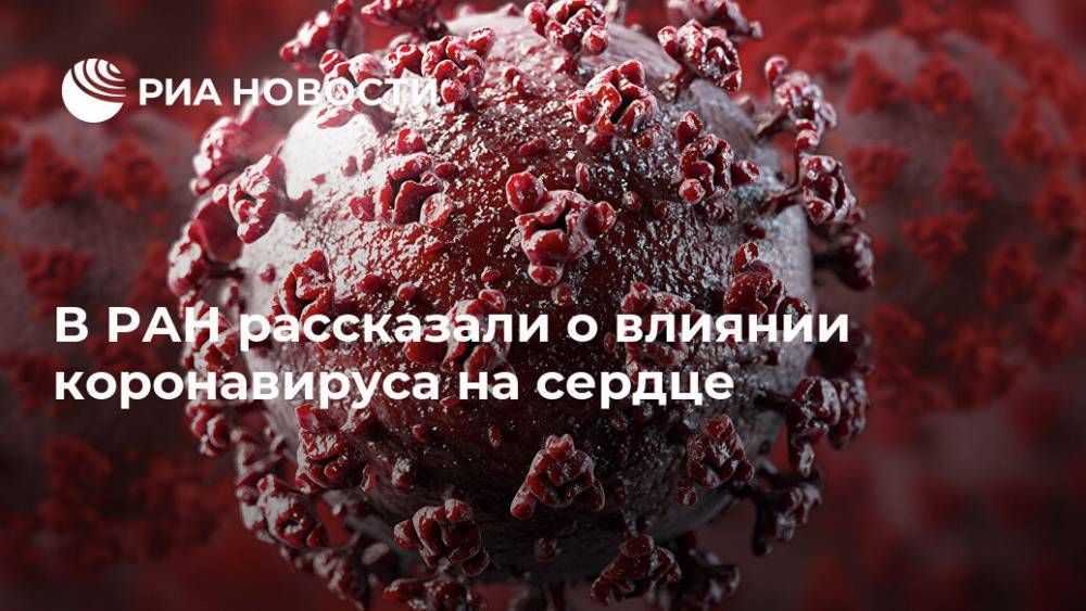 В РАН рассказали о влиянии коронавируса на сердце