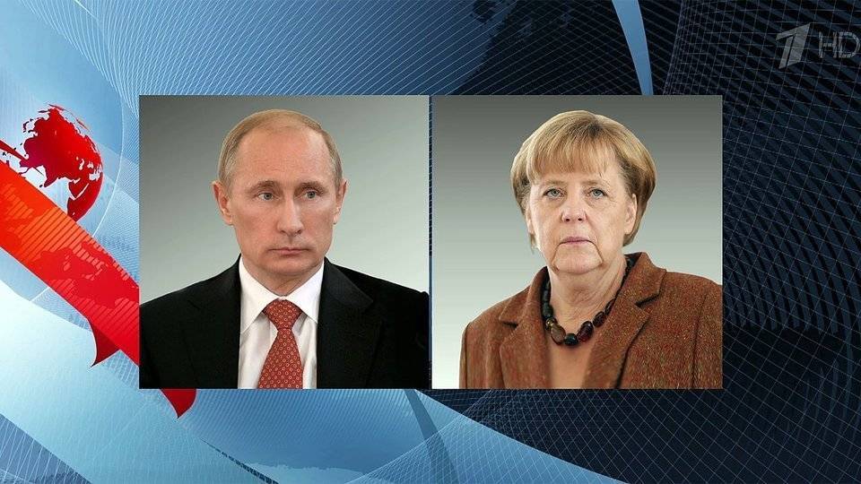 Состоялся телефонный разговор Владимира Путина с федеральным канцлером Германии Ангелой Меркель