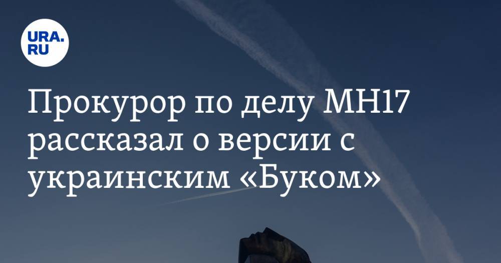 Прокурор по делу MH17 рассказал о версии с украинским «Буком»