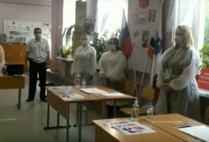 Видео: избирательный участок в Отрадном начал свою работу под звуки гимна