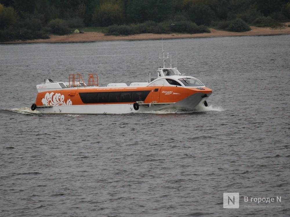 «Валдай» на подводных крыльях будет ходить из Нижнего Новгорода в Стригино соследующей недели
