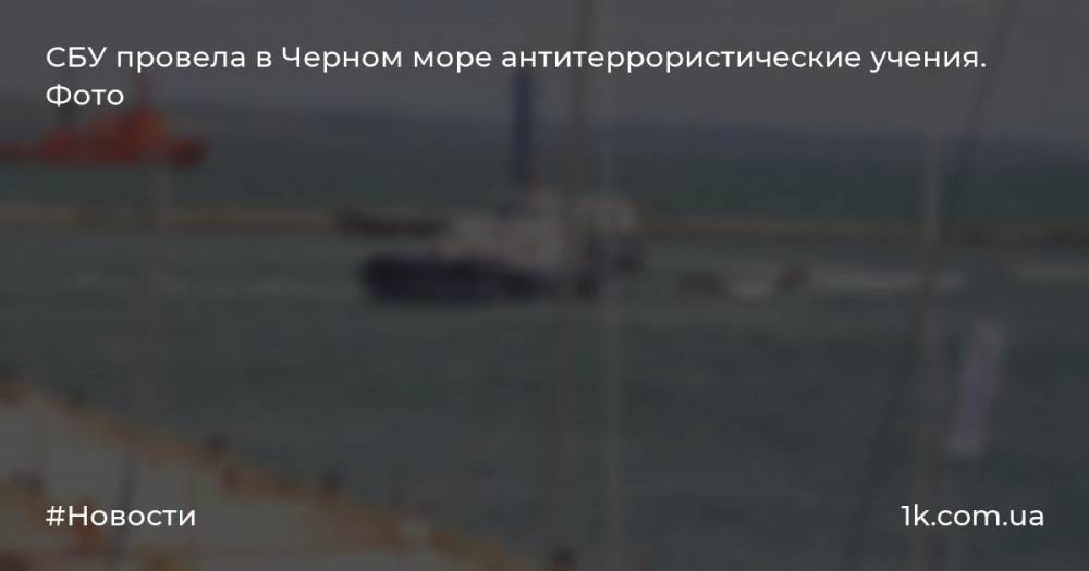 СБУ провела в Черном море антитеррористические учения. Фото