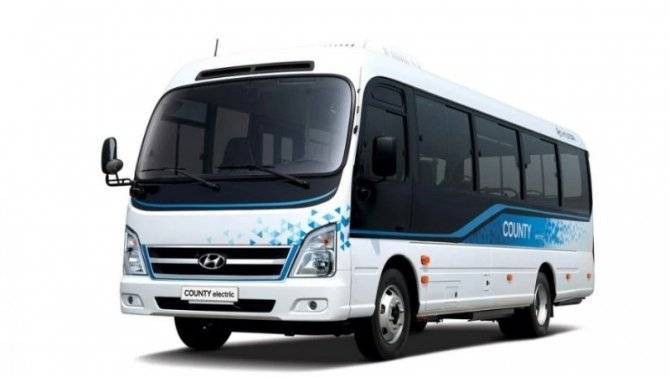 Представлен электрический автобус Hyundai Сounty Electric