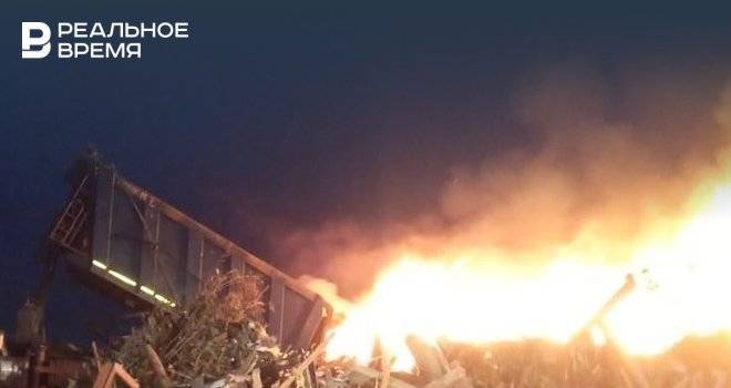 В Казани потушили пожар на полигоне ТБО «Восточный» — видео
