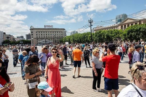 Пресс-секретарь Сергея Фургала выступила перед протестующими