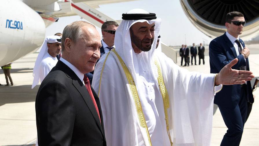Наследный принц Абу-Даби поблагодарил Путина за поставку тест-систем из РФ