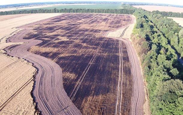 В Черниговской области пожары уничтожили поля с посевами зерновых