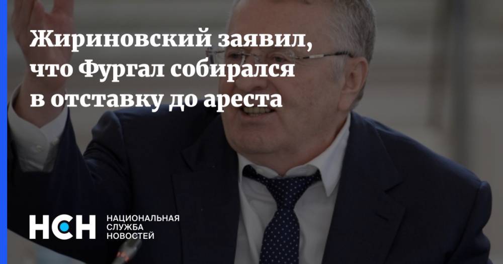 Жириновский заявил, что Фургал собирался в отставку до ареста