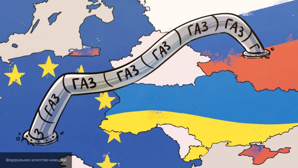 Транзит газа через украинскую ГТС упал на 45%