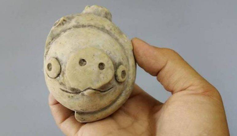 В Китае нашли уникальный древний артефакт. Он — просто копия свиньи из Angry Bird