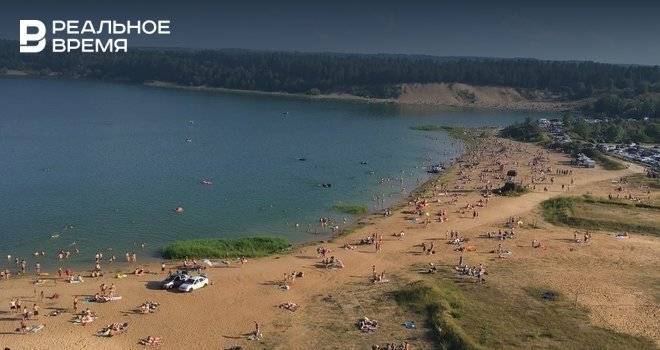 Казанцы проводят выходные на водоемах: «Народу как на лучших пляжах Турции» — видео