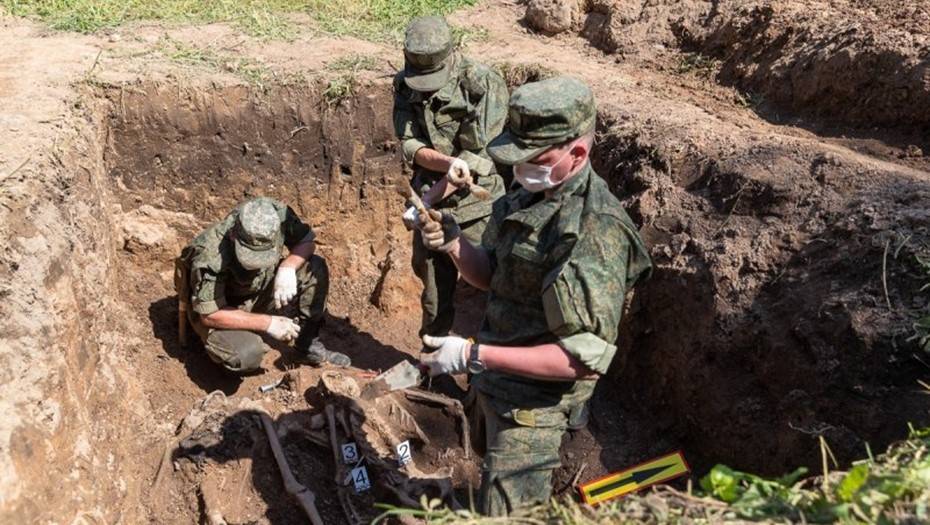 На месте концлагеря под Псковом найдены останки 27 человек