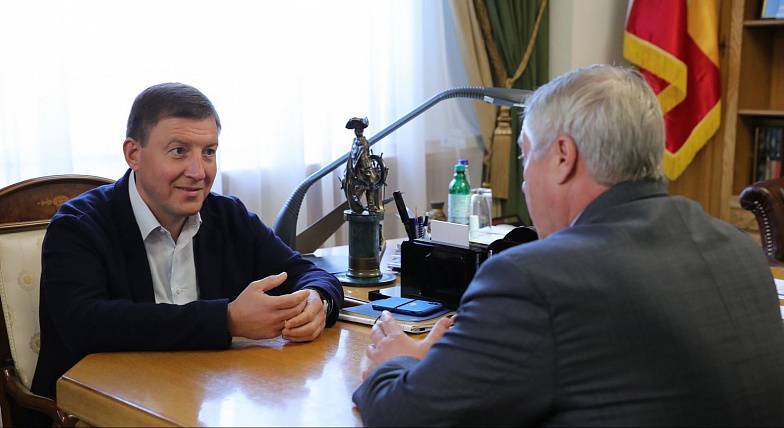 Василий Голубев и Андрей Турчак обсудили вопросы развития Ростовской области