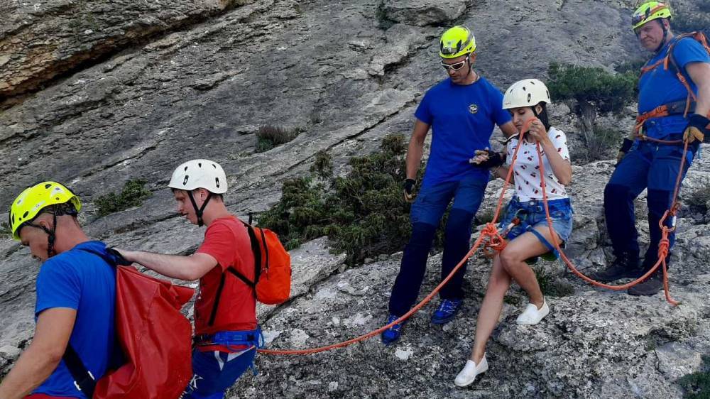 Туристы из Твери застряли на горе в Крыму