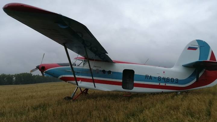 Легкомоторный самолет в Башкирии приземлился на сельхозугодия