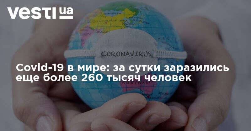 Covid-19 в мире: за сутки заразились еще более 260 тысяч человек