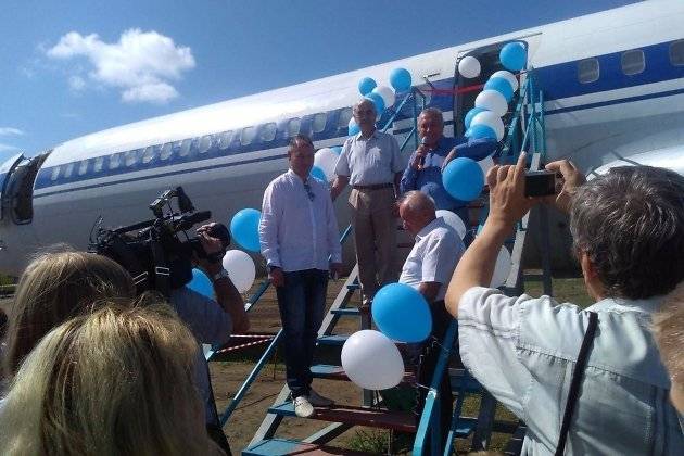 Музей авиации Забайкалья открылся в самолёте Ту-154 в центре «Радуга»