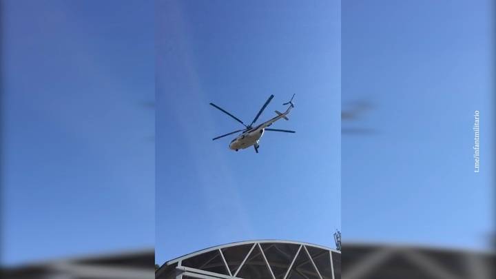 Вертолет Лукашенко приземлился на минском заводе тягачей