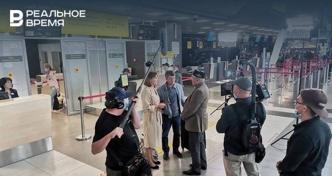 В Казанском аэропорту прошли съемки татарского фильма «Исәнме сез?»