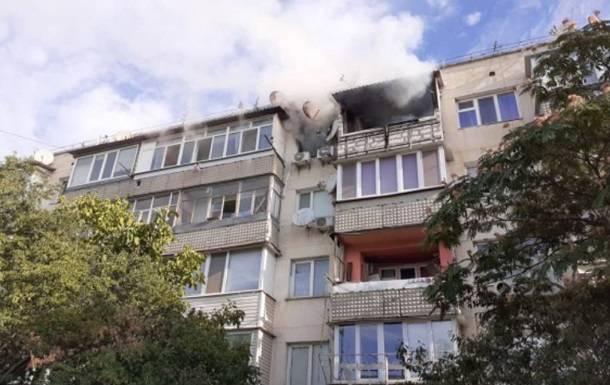 В Севастополе произошел пожар со взрывом