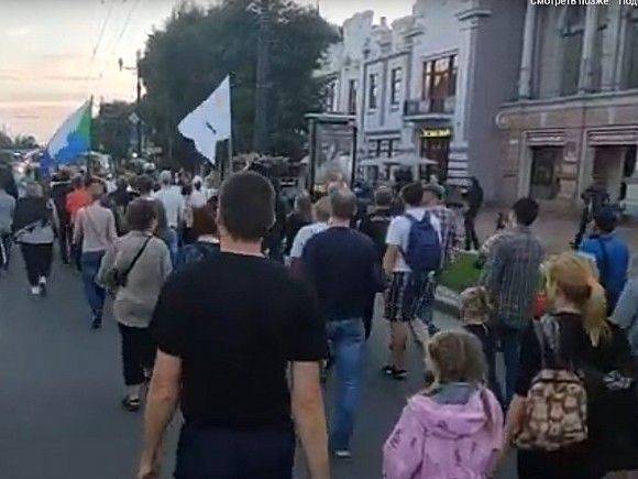 Жители Хабаровска протестуют 41-й день подряд