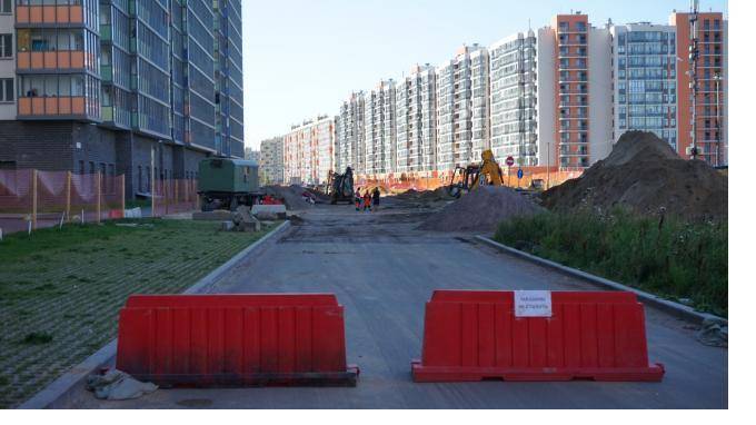 Новую дорогу на Воронцовском бульваре в Мурино откроют в начале сентября