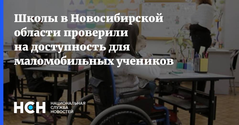 Школы в Новосибирской области проверили на доступность для маломобильных учеников