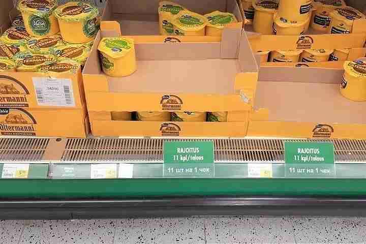 Финны запретили продавать петербуржцам много сыра в одни руки