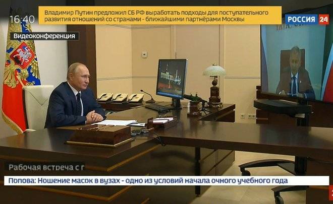 Началась встреча Путина и Минниханова: «Обстановка в целом стабильная»