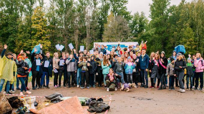 На Васильевском острове прошло открытие экологического турнира для молодежи