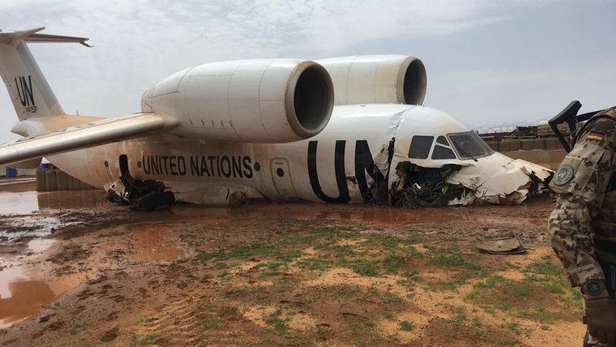 Посольство: россияне серьезно не пострадали при жесткой посадке самолета в Мали