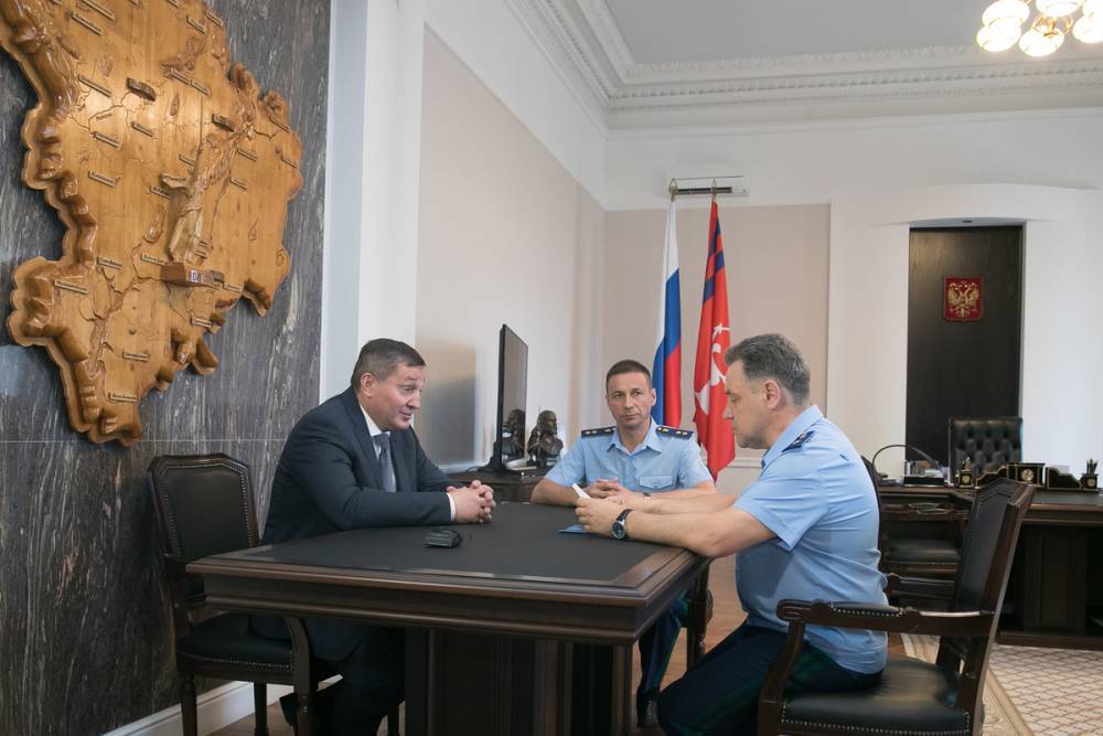 Губернатор встретился с новым прокурором Волгоградской области