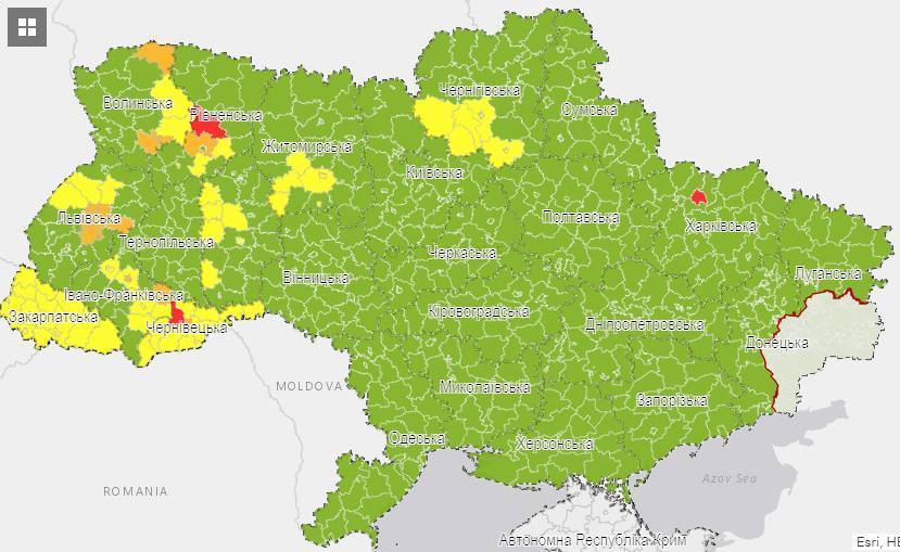 В МОЗ изменили разделение Украины на карантинные зоны: что нового