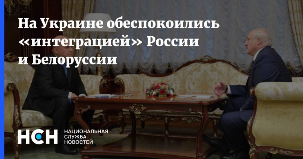 На Украине обеспокоились «интеграцией» России и Белоруссии