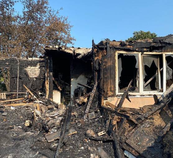 Страшный пожар под Липецком: сгорел барак, без жилья остались четыре семьи