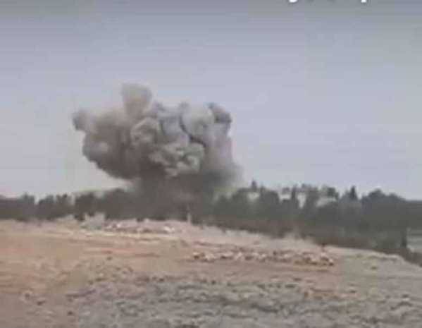 По сирийским террористам прошлись бетонобойными бомбами