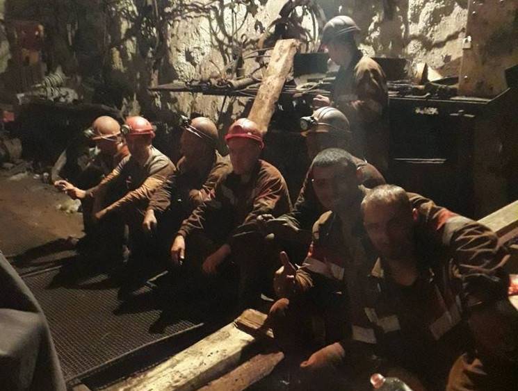 В Кривом Роге десятый день длится подземная забастовка шахтеров