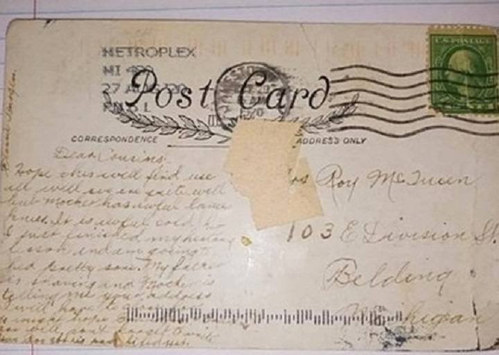 «Я скоро пойду спать»: женщине пришла отправленная почти 100 лет назад открытка