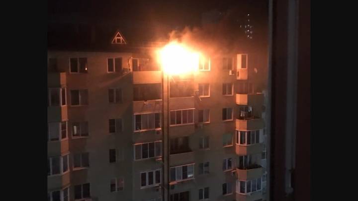 Очевидец запечатлел самое начало страшного пожара в Краснодаре