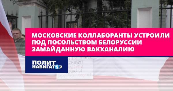 Московские коллаборанты устроили под посольством Белоруссии...
