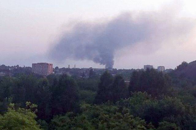 Возле Донецка горят очистные сооружения и полигон ТБО