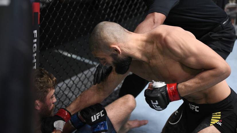 В сети появилось видео нокаута Чимаева на турнире UFC Fight Night 178
