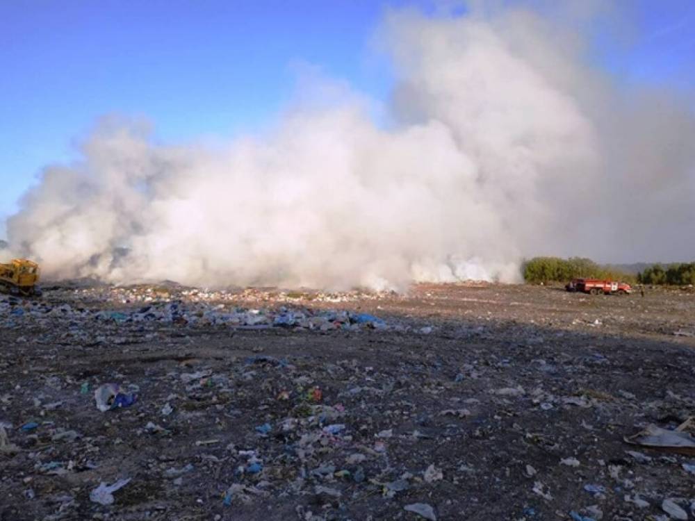 Огонь охватил площадь 400 квадратных метров: В Житомирской области горит мусорная свалка
