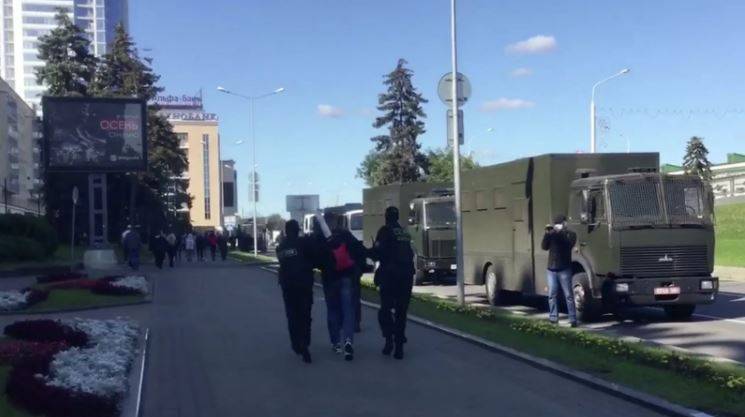 В Минске задержаны более десяти участников акции протеста