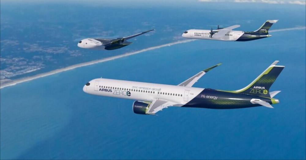 Airbus показал пассажирские самолёты будущего