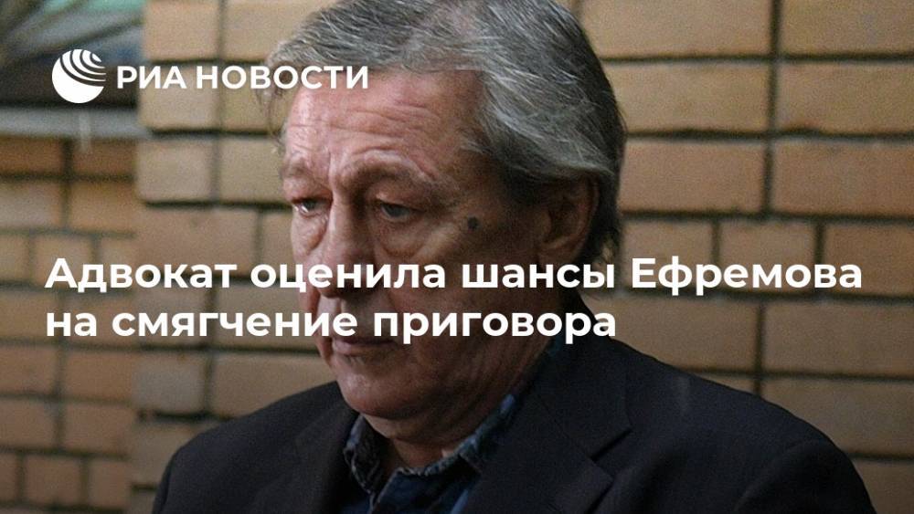 Адвокат оценила шансы Ефремова на смягчение приговора